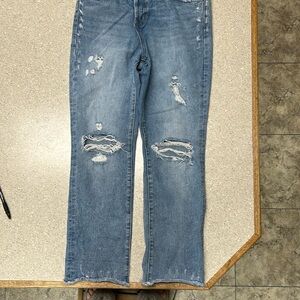 Flying Monkey High Rise Asymmetrical Waist Distressed, Size 26, Style Y3398